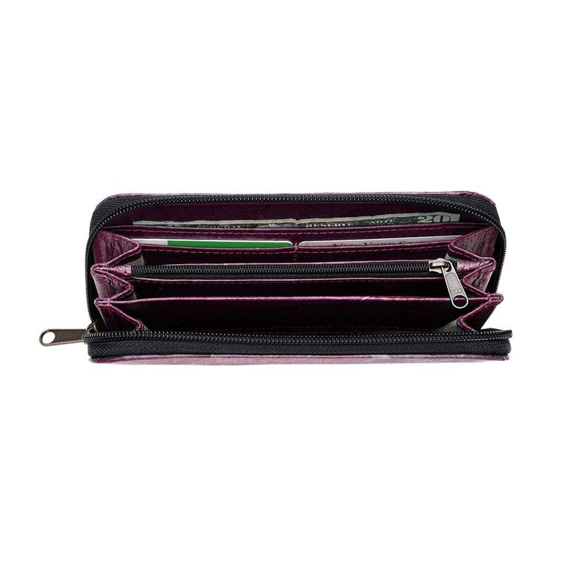 Ladies Violet Leather Wallet at best price in Kolkata by Web Leathers | ID:  21719434797